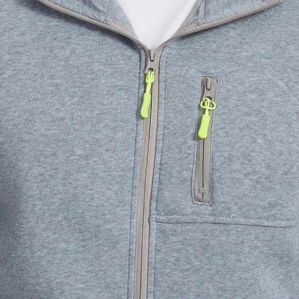 Autumn Men's Sweatshirt Jacket Casual Hooded Long Sleeve Slim Fit Comfortable Solid Color Simple Style Zipper Fashion Outerwear