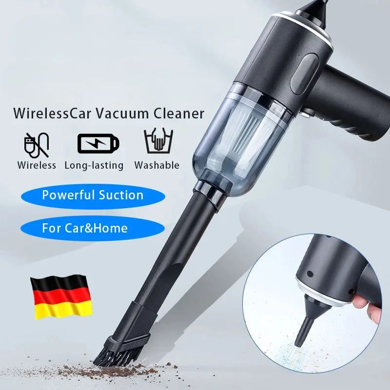 9000Pa kabelloser Autostaubsauger, USB-aufladbar, 1200 mAh, tragbares Reinigungsgerät, Mini-Nass- und Trockensauger für den Haushalt