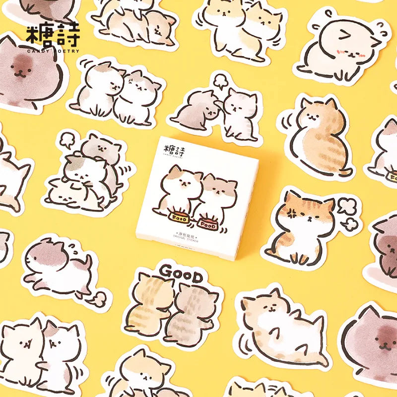 46pcs Halloween Sticker Pack DIY Material Decorative Stationery Album Diary Cup Notebook Mobile Phone Scrapbook