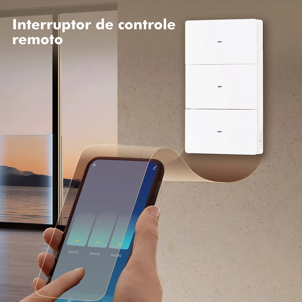 Tuya, N + L avec neutre, interrupteur intelligent Wi-Fi, commande, interrupteur, interrupteur intelligent Wi-Fi, interrupteur Tuya, en provenance du Brésil