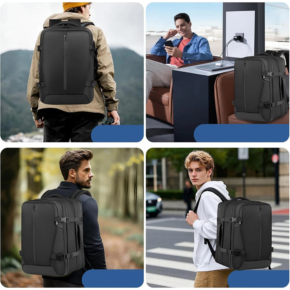 Zaino da viaggio espandibile con scomparto laptop, 20–35 L