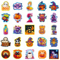 50 pegatinas de grafiti de Halloween: diseños de calabaza, murciélago y castillo para decoración de equipaje DIY (Tienda Anime Worlds)