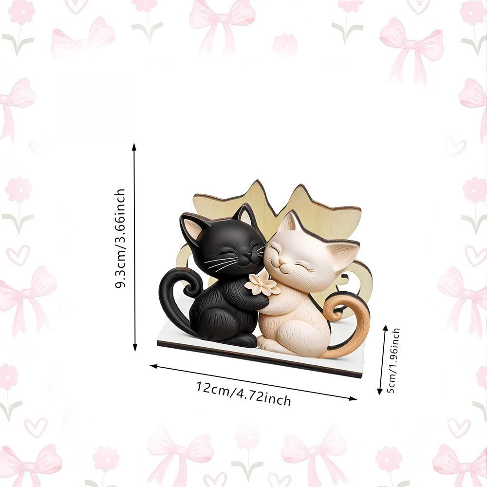 Wooden Cat-Shaped Tissue Holder