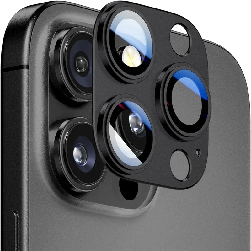 1-3PC Metal Camera Lens Protector For iPhone 18 Pro 17 16 15 14 13 12 11 Pro Max 9H Tempered Glass Matte Armor Anti-Scratch