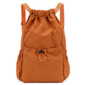 Sac à dos à cordon léger et tendance : sac de sport imperméable à grande capacité pour l'école, les livres, les activités de plein air, les voyages