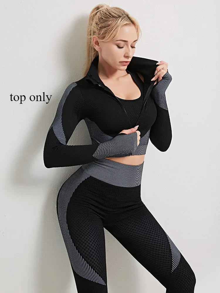 Yoga-Set für Damen, Top und Leggings