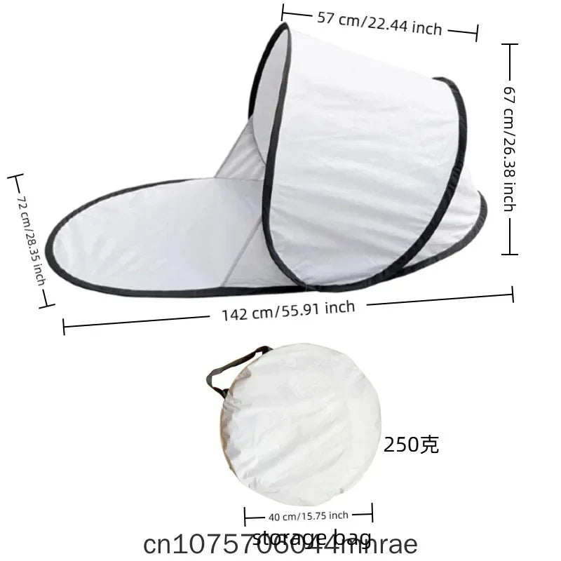 Outdoor Quick Opening Tent, Single Person Sun Protection and Shading, No Need to Set Up Beach, Automatic Folding, Lightweight