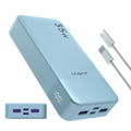 Batterie externe JUOVI 20 000 mAh, chargeur portable 35 W PD 3.0 QC 4.0 à charge rapide avec écran LED, batterie de voyage pour téléphone