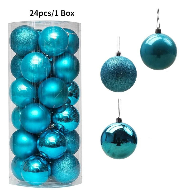 4CM Christmas Ball Decoration Hanging Xmas Tree Pendent Ornaments for Home Decor Navidad New Year 2026 Party Supplies Accessory