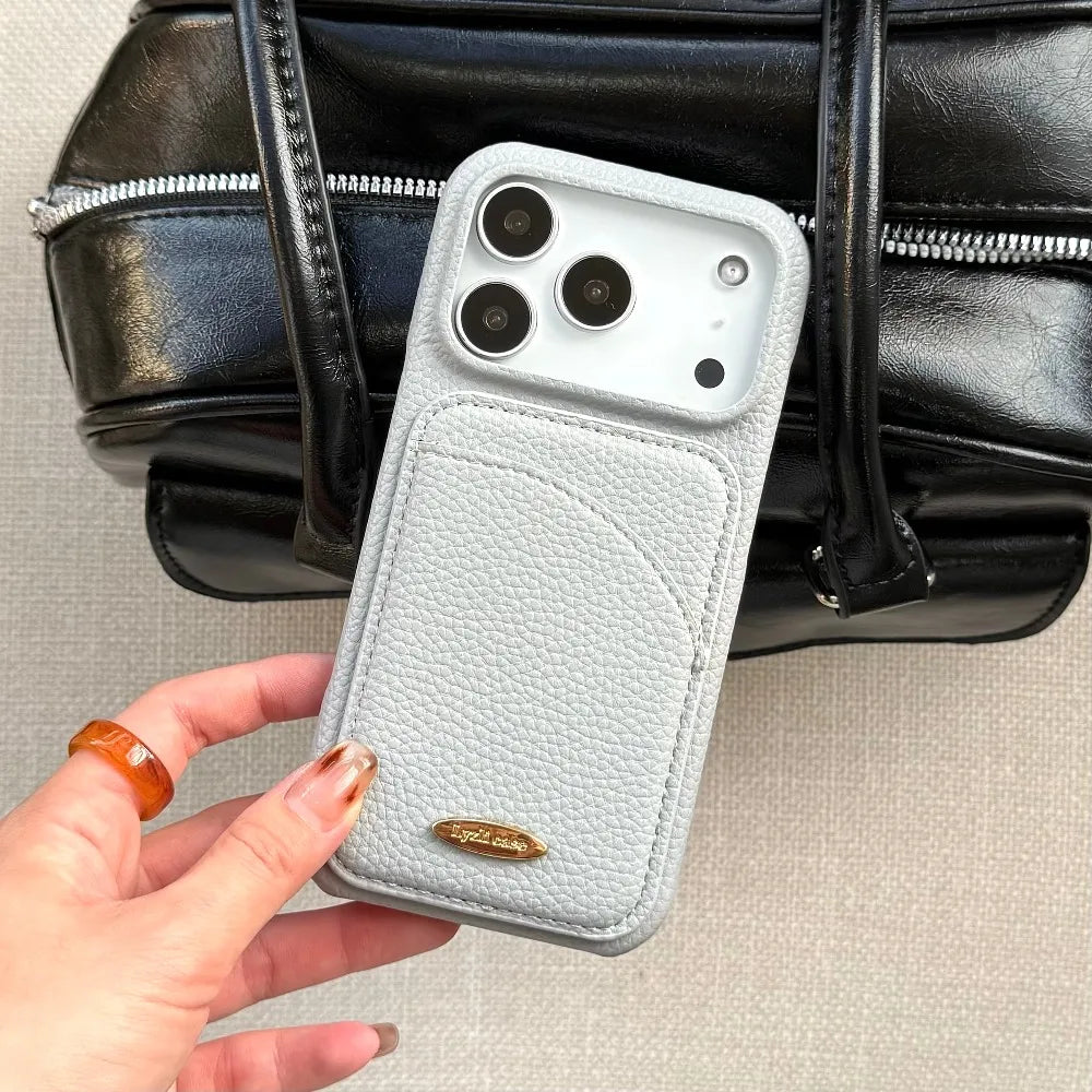 Cards Holder Wallet Leather Phone Case for Apple IPhone 18 17 Air 16 Pro Max 15 Plus 14  11 13 12  Purse Card Protective Cover
