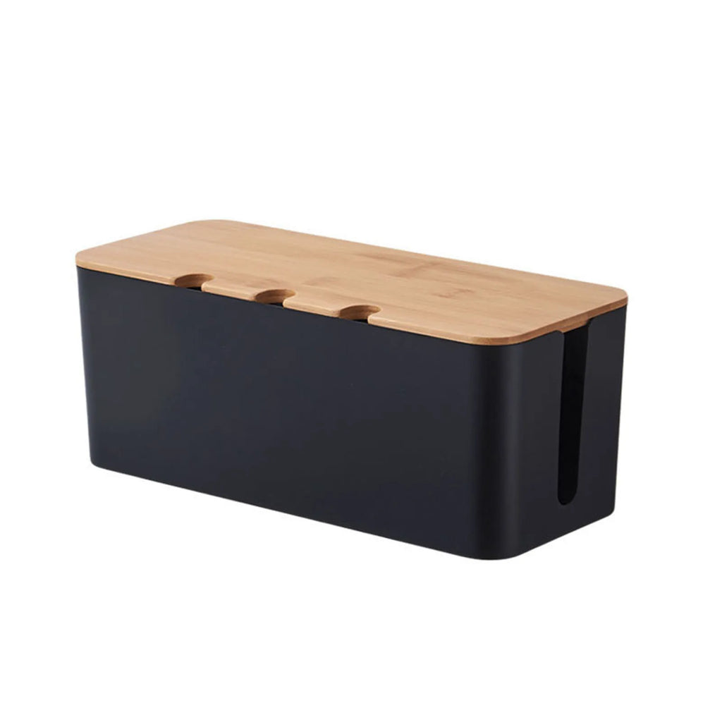 Large Wooden-Style Cable Management Box
