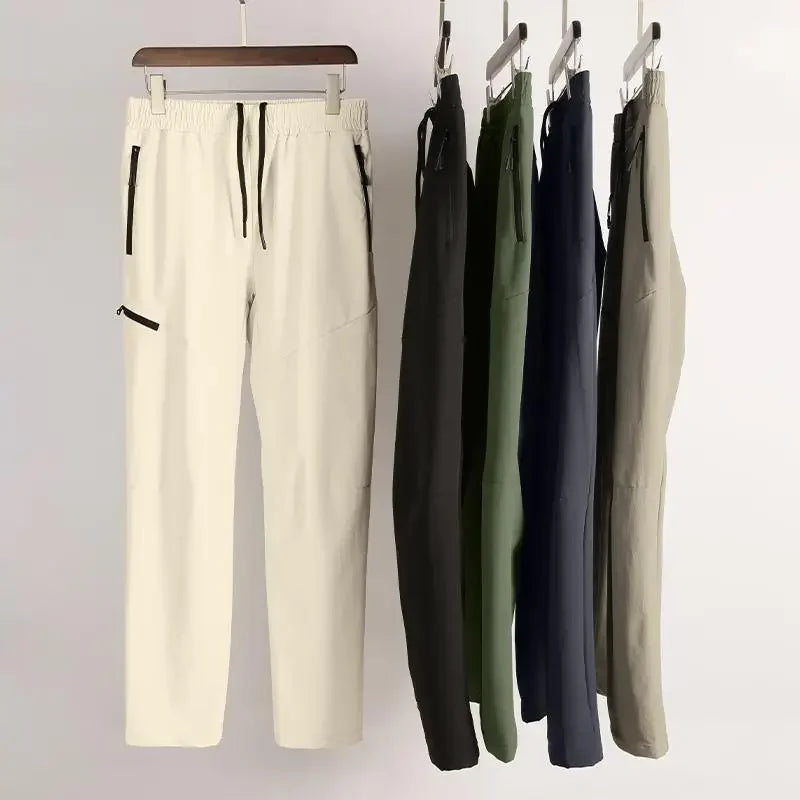 Pantaloni sportivi LJCYWP uomo con tasche zip