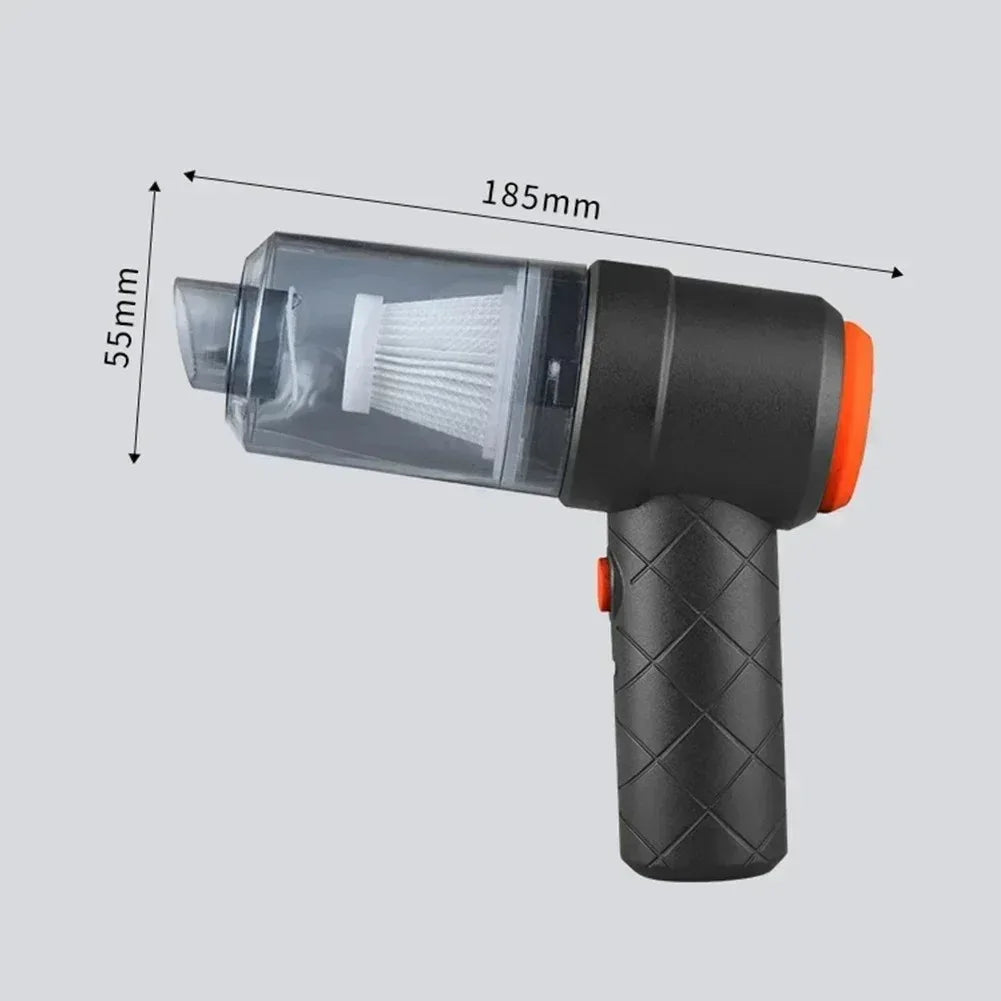 Aspiradora inalámbrica para coche de 9000 Pa, con carga USB y batería de 1200 mAh, aparato de limpieza portátil, mini aspiradora en seco y húmedo para el hogar