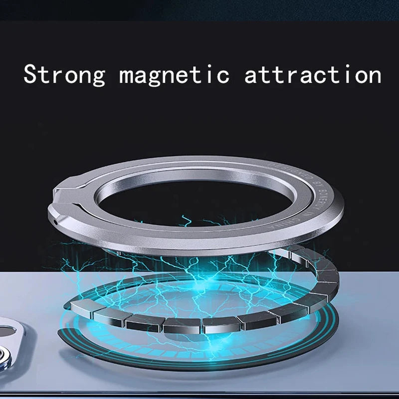 2025 New Magnetic Phone Ring Holder for MagSafe Accessories Adjustable Finger Ring Support Bracket for Magnetic Case for iPhone