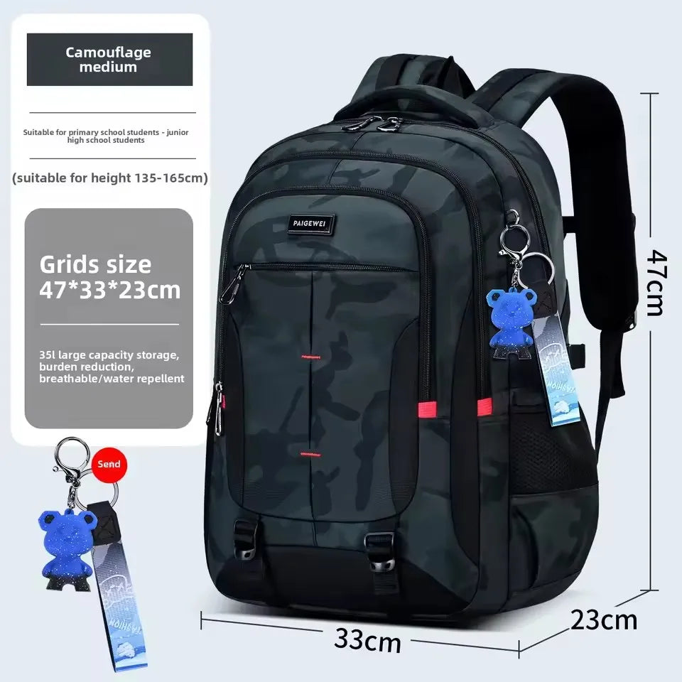 2026 New Waterproof Man Camouflage Backpack Fit 17inch Laptop Backpack Women Oxford Travel Male Bag Vintage School Bag Mochila