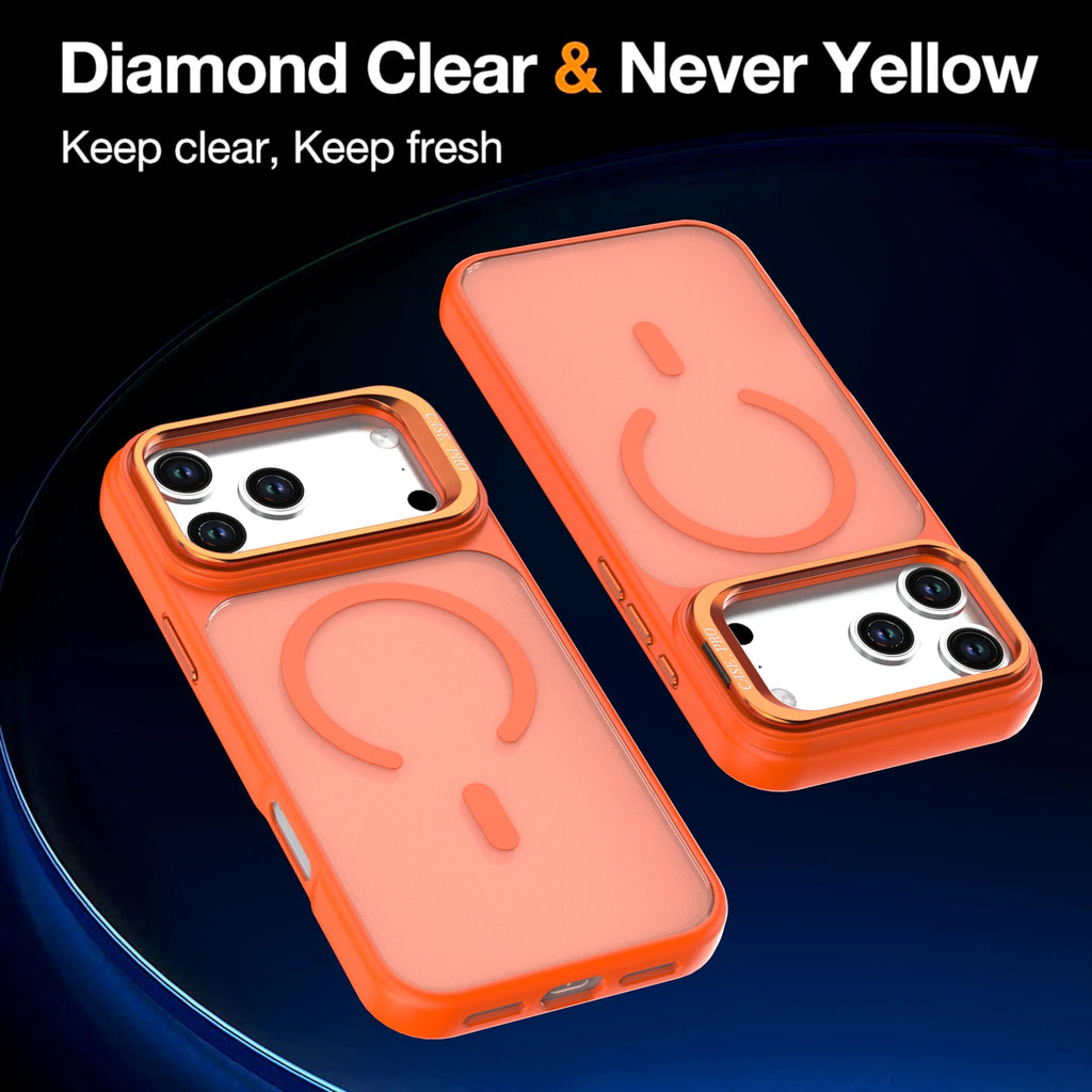 Transparency Magnetic Phone Case For iPhone 18 Pro/18 Pro Max Camera Lens Claer Holder Protection Cover