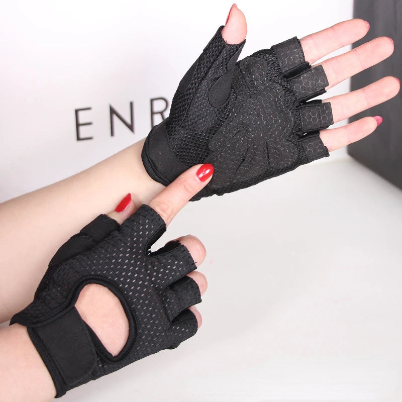 Half-Finger Weightlifting Gloves with Gel Grip
