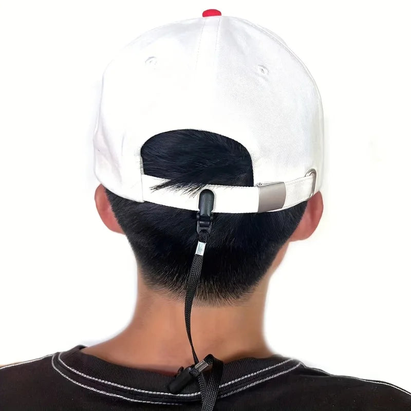 1pc New Hat Anti-Slip Rope Outdoor Anti-Slip Fixed Cap Clip Detachable Cap Clip Clip Rope for Fishing Hiking Sports Accessories