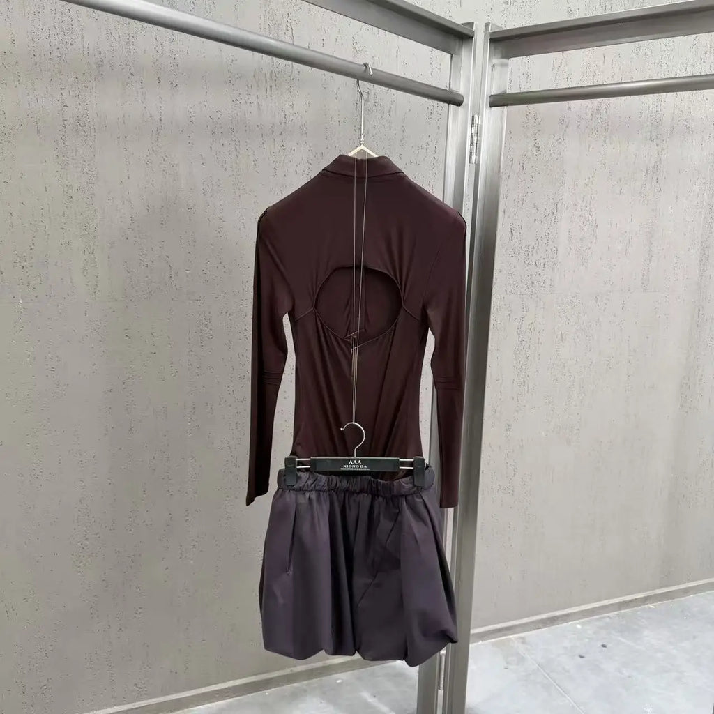 Abito da donna a lunghezza midi con colletto a revers
