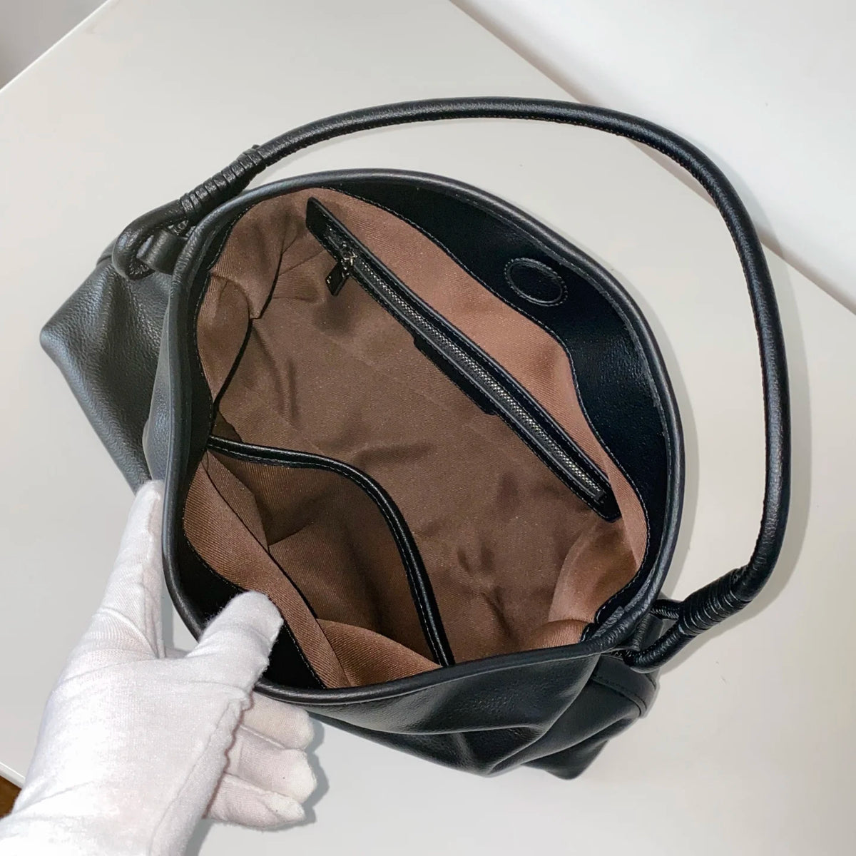 Women‘s Genuine Leather Luxury Designer Shoulder Crossbody Underarm Purse Bags Soft Cowhide Large Capacity Ladies Tote Bag 2026