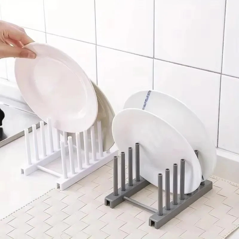 Kitchen Storage Rack for Pot Lids, Stainless Steel Creative Bowl and Dish Storage Rack, Kitchen Accessories