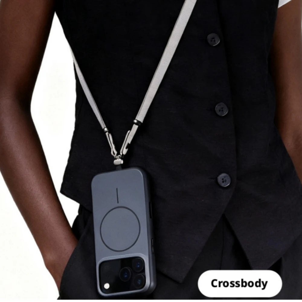 Original Phone Case Adjustable Anti-lost Magnetic Woven Strap For iPhone 18 Pro 17 Pro Max Original Apple Lanyard Accessories