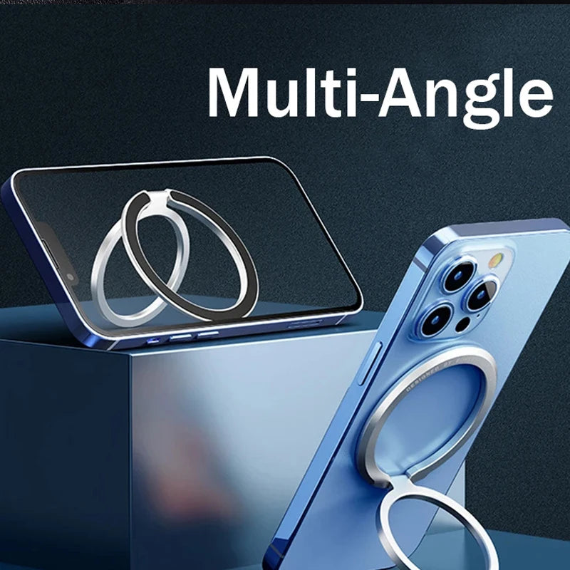 2025 New Magnetic Phone Ring Holder for MagSafe Accessories Adjustable Finger Ring Support Bracket for Magnetic Case for iPhone