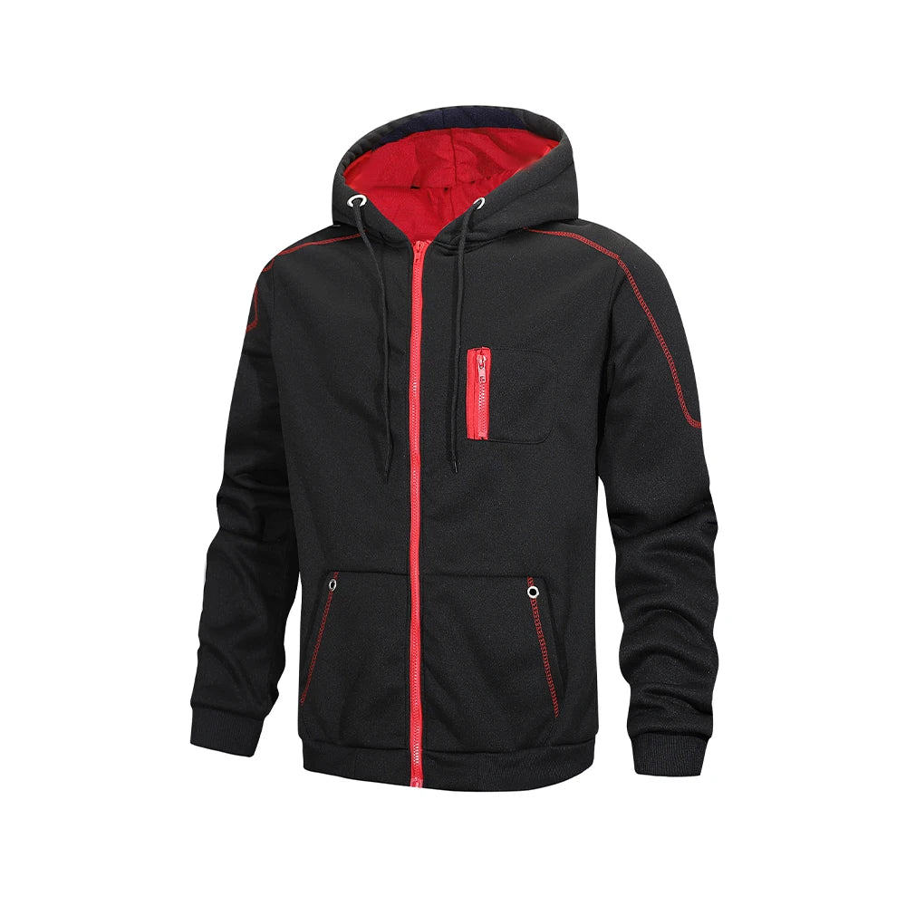 Herren-Radjacke mit Kapuze