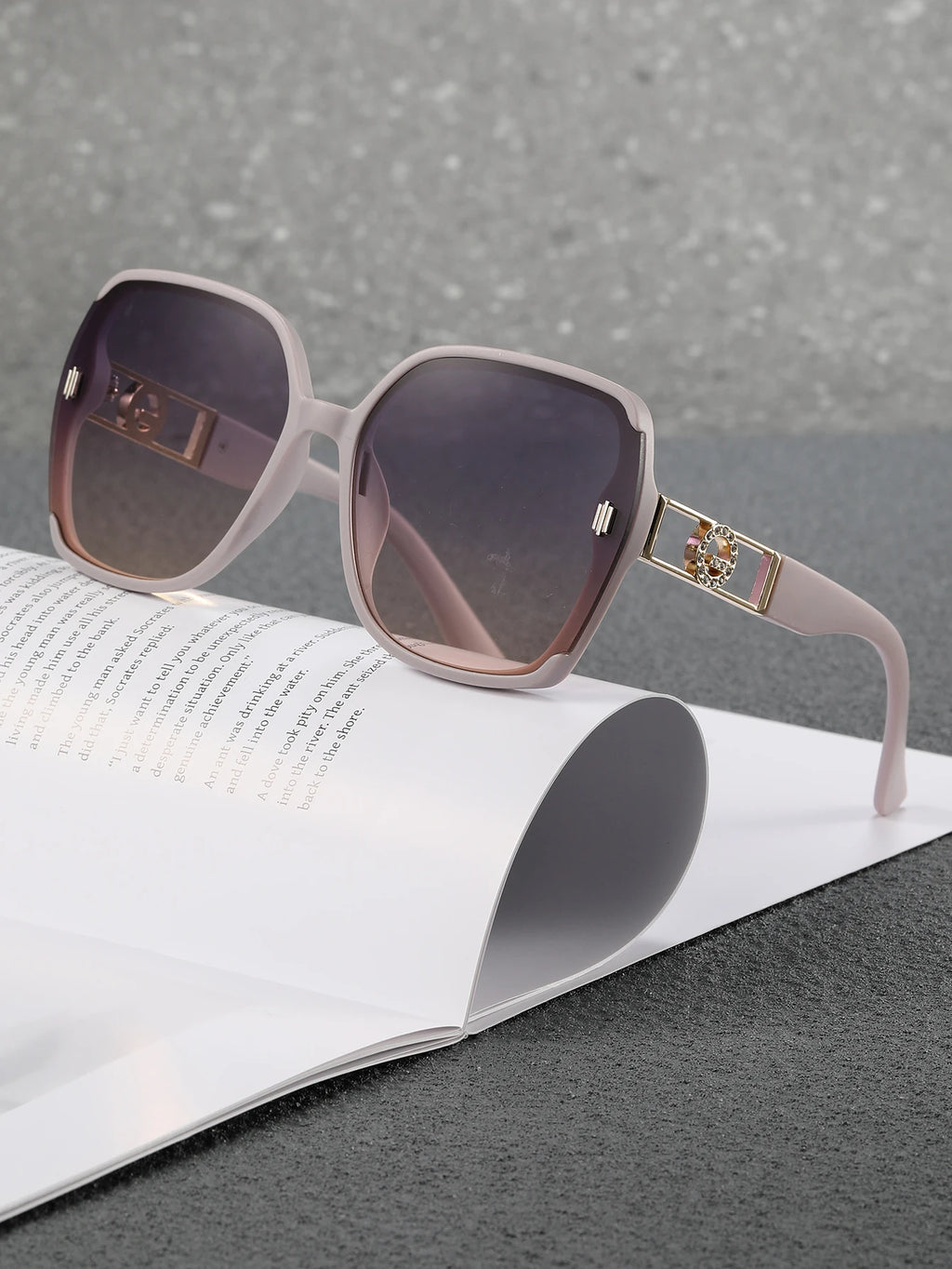 5 neue Sonnenbrillen für Damen: UV-beständige Sonnenbrillen für Damen, edler Look, vielseitig für große Gesichter, schlank machende Brillen, hoch-