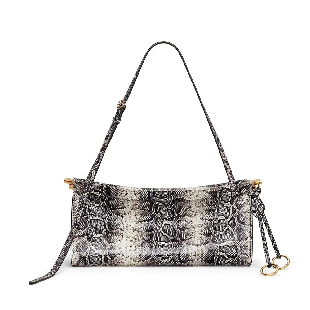 Designer Handbag Half Moon Crescent Bag NEW Clip Bags Purse Snake Pattern Underarm Bags for Women Luxury Serpentine Shoulder Bag