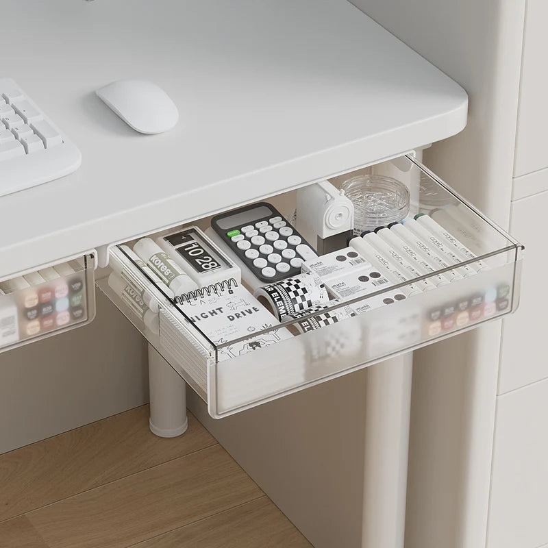 Self-Adhesive Under-Desk Storage Drawer