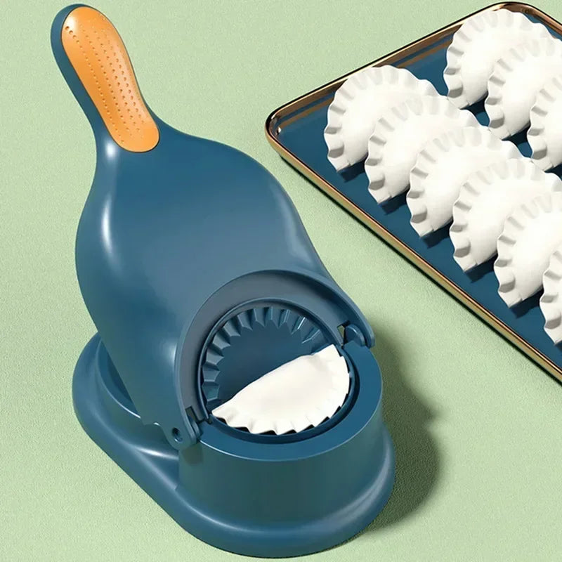 2-in-1-Dumpling-Maker-DIY-Set Teigpresse Teigroller Teigzubereitung Ideal für die heimische Küche Teighülle-Formmaschine Küchenhelfer