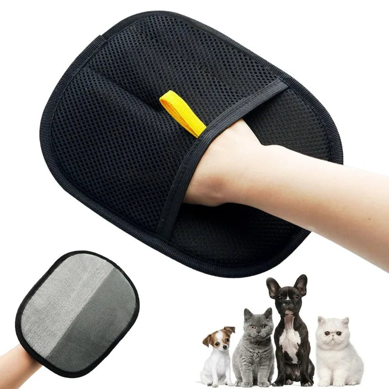 Guantes de aseo para mascotas, cepillo quitapelos para mascotas, guante de limpieza para gatitos, elimina el pelo de perros y gatos del sofá, la alfombra y la ropa, artículos para mascotas﻿ ﻿