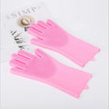 Gants de bain pour toilettage d’animaux, chien et chat, brosse à shampoing, masseur magique, éponge nettoyante en silicone pour enlever les poils