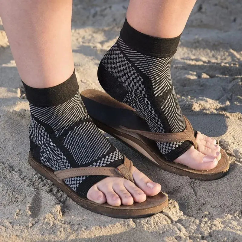 1 paire de chevillères de sport, manchon de compression, chaussette pour fasciite plantaire, tendinite d'Achille, douleurs articulaires, gonflement, éperon calcanéen