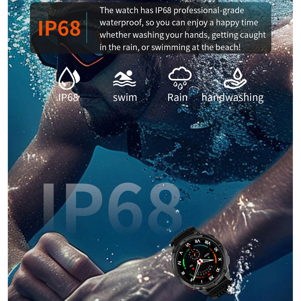 Smartwatch outdoor AMOLED da 1,7″ con chiamate Bluetooth