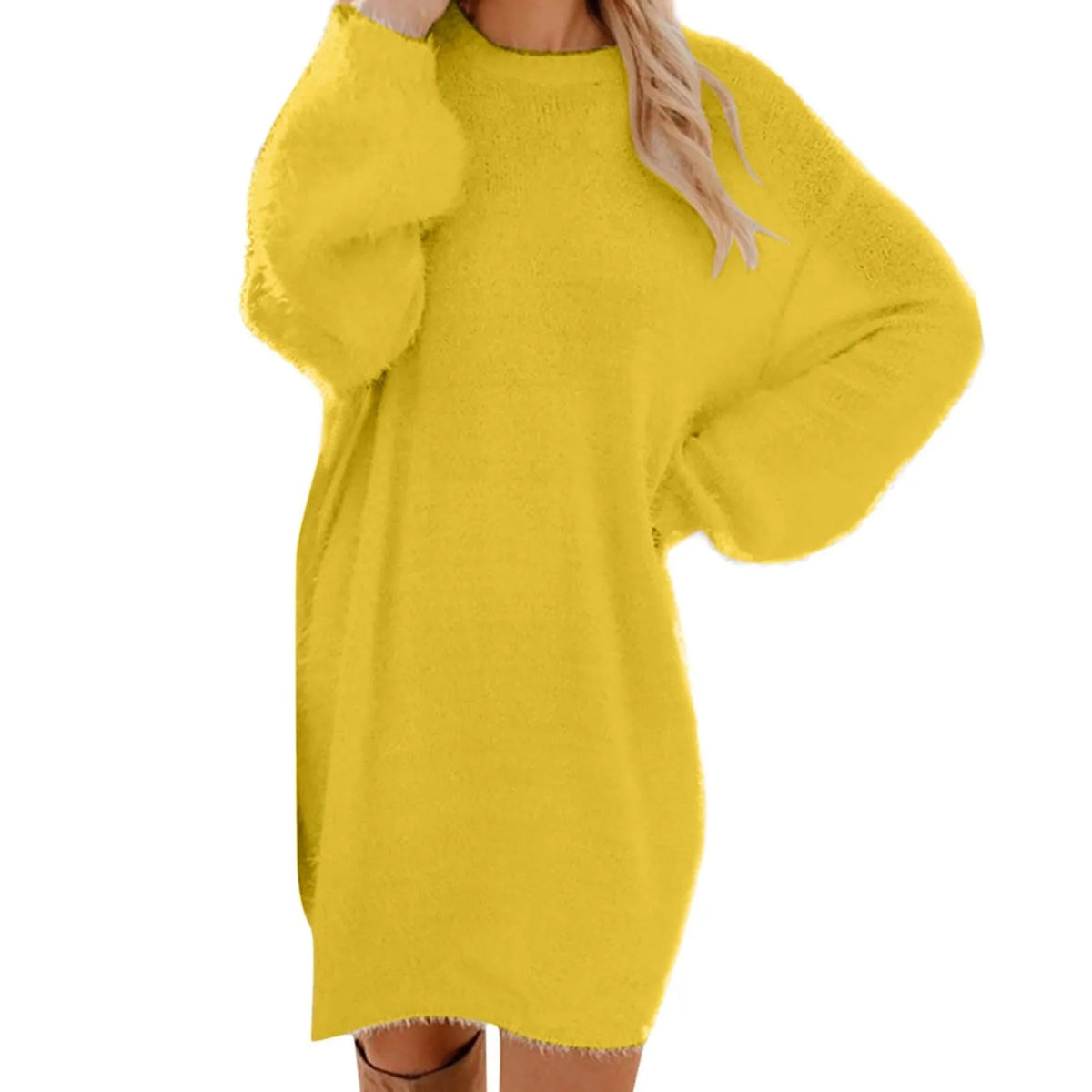 Abito maglione da donna a maniche lunghe