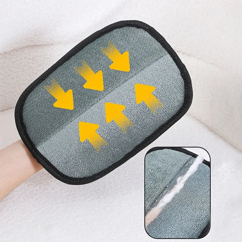 3 unidades Guante de limpieza y aseo para mascotas Doble cara Guante de lavado para perros y gatos Autolimpiable Quita pelos Cepillo de masaje Accesorios para gatos