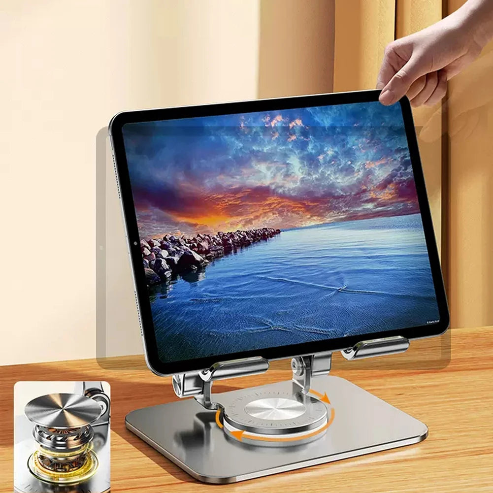 Foldable 360° Rotating Tablet Stand for 4.7–12 in Devices