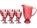 7-teiliges Glas-Set mit Karaffe