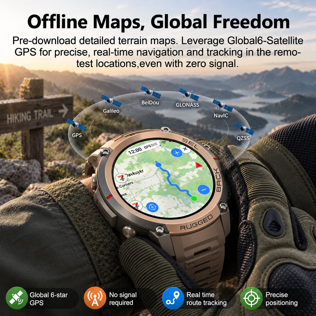GUHUAVMI DM59 1.43″ AMOLED GPS smartwatch