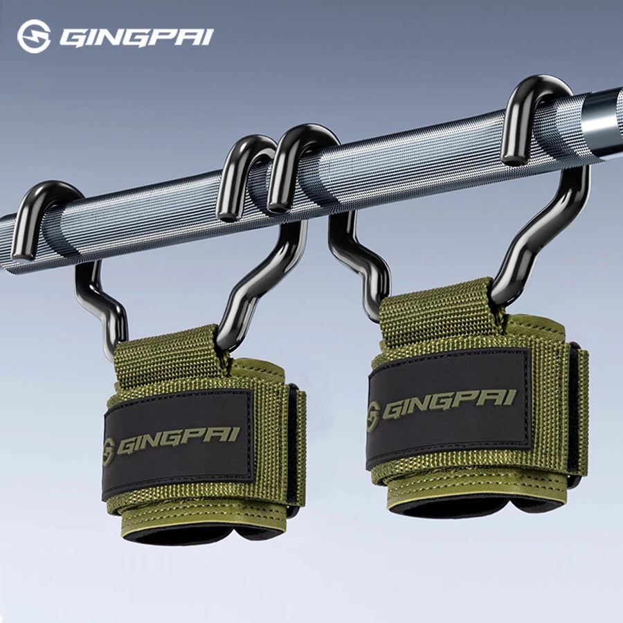 Hook Grips with Wrist Wraps for Weightlifting