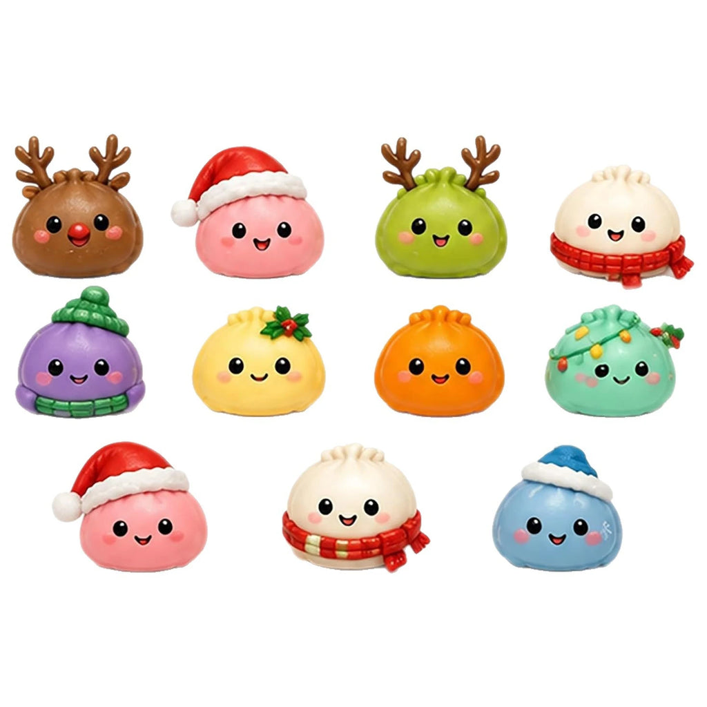 Christmas Squishies Advent Calendar 2026 24 Days Countdown Dumpling Squishy Toys Slow Rising Squeeze Fidget Sensory Decor Gift
