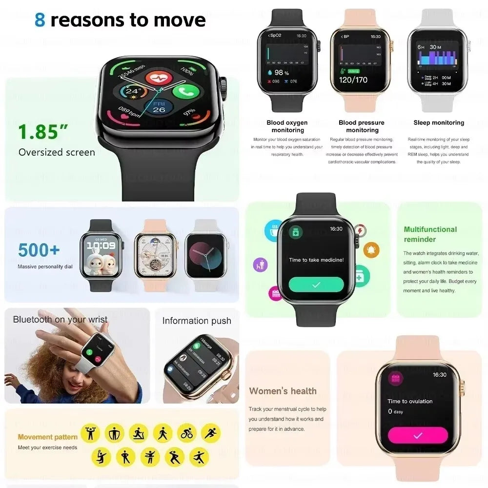 Smartwatch Series 10 non Apple con chiamate Bluetooth