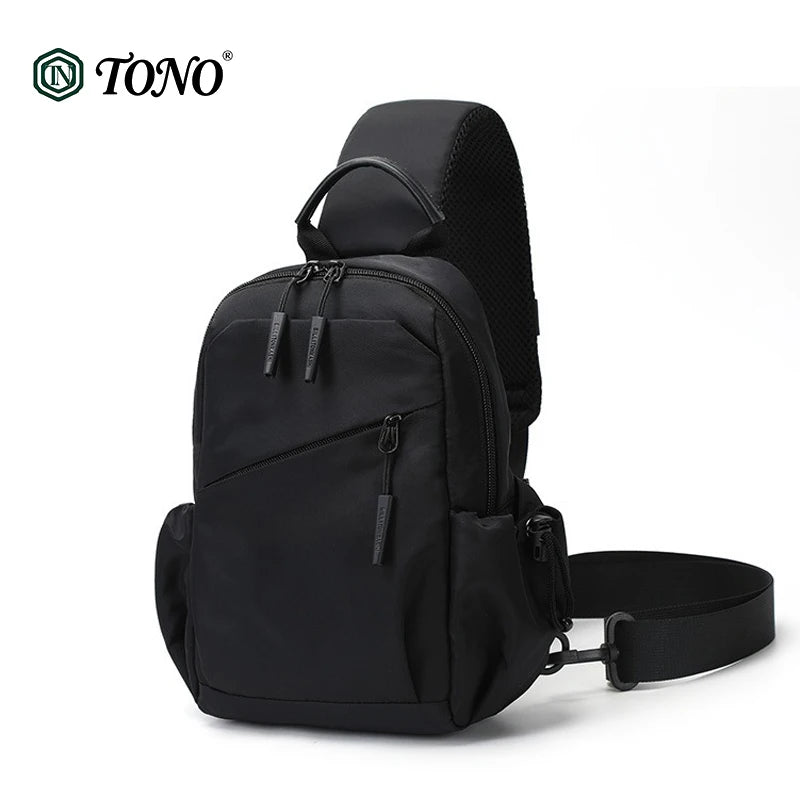 Unisex Polyester Sling Bag with Multiple Pockets