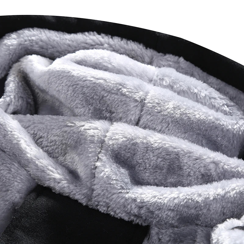 Men's Winter Sets 8XL Tracksuits Hoodies Casual Hooded Warm Sweatshirts Thicker Fleece Jackets Pants 2-Piece Men's Sweatshirts