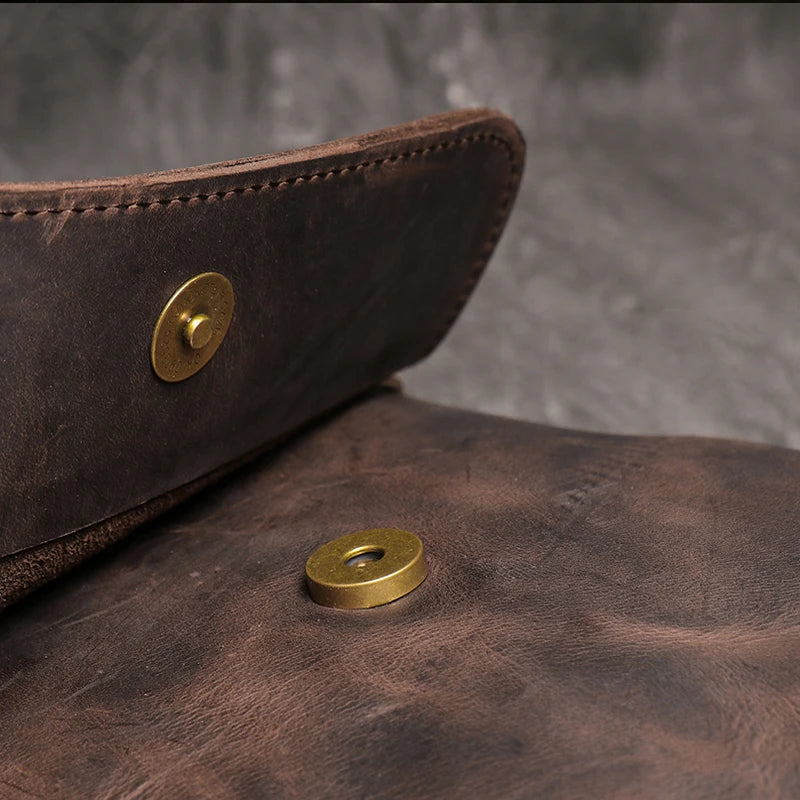LEATHFOCUS Genuine Leather Crossbody Phone Bag