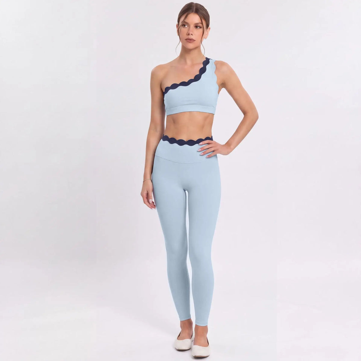 Ensemble yoga femme, 2 pièces, haut et legging