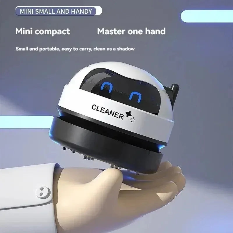 Table Vacuum Cleaner Mini Desktop Dust Vacuum With Detachable Nozzle USB Rechargeable Wireless Car Vacuum Cleaner Cleaning Tools