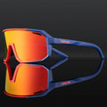 Kapvoe Fahrradbrille für Herren, MTB-Sonnenbrille mit UV400- und Polarisationsschutz, integrierter Rahmen für Kurzsichtige, Fahrradbrille für Outdoor-Sportarten